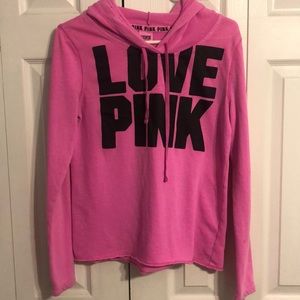 Victoria’s Secret PINK long sleeve hooded tee
